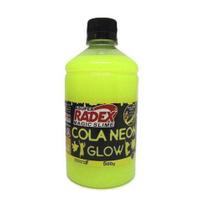 Cola para Slime GLOW Neon Amarela 500GR Radex 7304