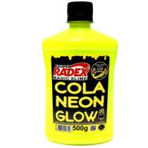 Cola para slime neon glow verde neon 500g radex