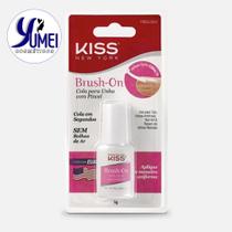 Cola para Unha Postiça Brush-On Gel Kiss New York