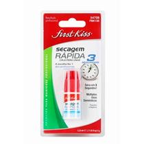 Cola Para Unhas First Kiss Secagem Rapida 3ml - KISS NEW YORK