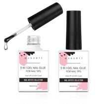 Cola para unhas Makartt 3 em 1, extensão acrílica, 15mL (x2) Cola para unhas Makartt 3 em 1, extensão acrílica, 15mL (x2)