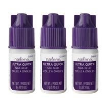Cola para unhas Nailene Ultra Quick 3g/3ml - durável por 7 dias