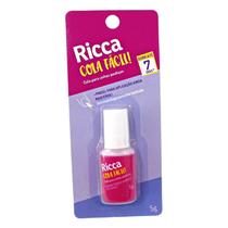 Cola Para Unhas Postiças Com Pincel Ricca Glue & Go 5g Cód.2279