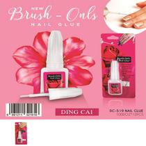 Cola Para Unhas Postiças Top Nail Glue, Cola com Pincel Cola Para Unhas Postiças Top Nail Glue, Cola com Pincel