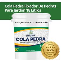 Cola Pedra 18 Litros Selante Líquido Permeável Para Pedras Brancas, Pedrisco E Seixos Jardim