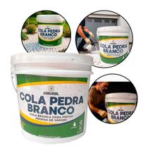 Cola Pedra Branco Fixador de Pedras para Jardim 10 Litros Impermeabilizante Permeável Hidrofugante
