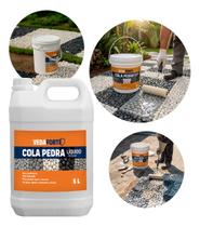 Cola Pedra Fixador De Pedras Para Jardim 5 Litros Profissional Para Jardim Jardinagem