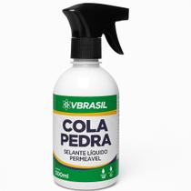 Cola Pedra VBrasil 500ml Fixador de Pedras para Jardim com Borrifador Transparente, Hidrofugante e Não Tóxico