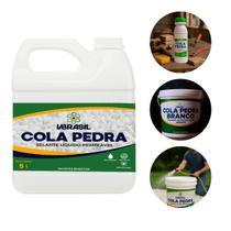 Cola Pedras Decorativas VBrasil Fixador Nanotecnológica para Pedras Seixos e Pedrisco Alta Performance e Longa Jardim Selante Líquido