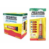 Cola Pegamil Artesanato Universal 17g caixa com 12 cartelas