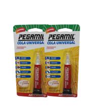 Cola Pegamil Transparente 17g Artesanato Kit 02 Unid