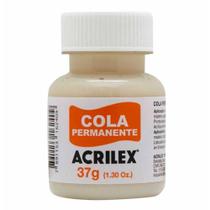 Cola Permanente 37g Acrilex kit c/ 3 Unidades