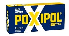 Cola Poxipol Solda Plastica Epoxi Cinza Forte 21 Gr 14ml
