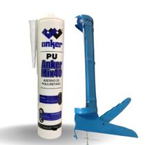 Cola Pu 40 Placa Revestimento Pvc 3d + Aplicador Cola Pu 40 Placa Revestimento Pvc 3d + Aplicador