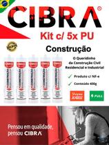 Cola Pu Construção Selante De Poliuretano CibraFlex 400g Branco Cx c/ 5 Unid. Vedação Calhas Rufos Alvenarias Pias Cola Pu Construção Selante De Poliuretano CibraFlex 400g Branco Cx c/ 5 Unid. Vedação Calhas Rufos Alvenarias Pias