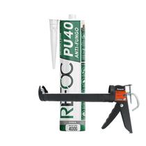 Cola Pu Silicone Adesivo Pu40 Cinza Selante Poliuretano 400g Kit com Aplicador Vedação Profissional