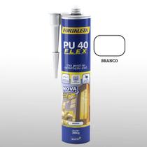 Cola Pu40 Fortaleza 400g Branco Adesivo Multiuso Selante Vedação Vidro Concreto Madeira Metal Fibra Cerâmica Plásticos