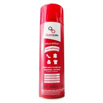 Cola Quimicolla Spray Aerossol 500ml/340g Espuma Tecido