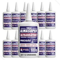 Cola Rapida Almasuper Adesivo Instantanea 100g Almata Caixa 12Und Cola Rapida Almasuper Adesivo Instantanea 100g Almata Caixa 12Und