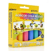 Cola Relevo Acricor - 6 cores Cola Relevo Acricor - 6 cores