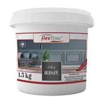 Cola Rodapé Flexfloor Balde 1,5kg Colagem de Rodapés de Madeira EPS WPC MDF Poliestireno