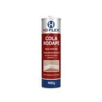 Cola Rodapé HDFLEX Branca Bisnaga 400g Fixação Forte