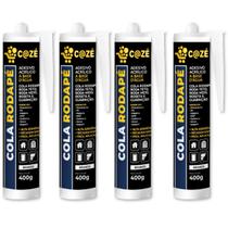 Cola Rodapé Poliestireno Madeira Gesso Isopor Mdf Kit 4un Cola Rodapé Poliestireno Madeira Gesso Isopor Mdf Kit 4un