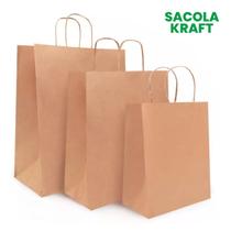 cola Saquinho Kraft Para Delivery Pardo Econômico Entregas Alimentos Livros 31x19x38 25Un cola Saquinho Kraft Para Delivery Pardo Econômico Entregas Alimentos Livros 31x19x38 25Un