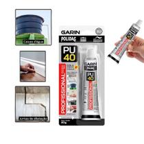 Cola Selante Pu 40 Silicone Profissional 80gr Branco Veda Debaixo D'agua Garin Pequenos Reparos Cola Selante Pu 40 Silicone Profissional 80gr Branco Veda Debaixo D'agua Garin Pequenos Reparos