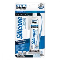 Cola Silicone 50G Tekbond Branco Blister