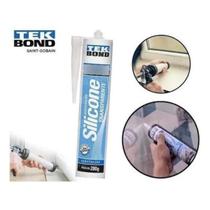 COLA SILICONE ACETICO 280 Gr USO GERAL TRANSPARENTE TEK BOND