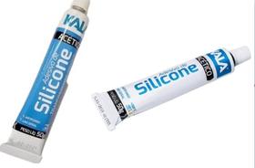 Cola silicone acético incolor / transparente 50g kala