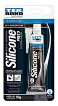 Cola Silicone Alta Temperatura Preto Automotivo Tek Bond 50g
