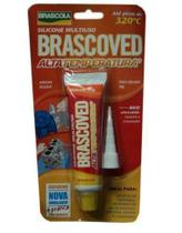 Cola Silicone Brascov 50G ALTA Temperatura Vermelho - Brascoved