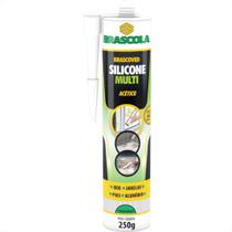 Cola Silicone Brascoved 250G Acetico Incolor