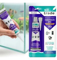 Cola Silicone Para Aquario 50g Transparente Durável Multiuso Cola Silicone Para Aquario 50g Transparente Durável Multiuso