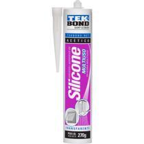 Cola Silicone Tekbond 270G Acetico Incolor Multiuso Cola Silicone Tekbond 270G Acetico Incolor Multiuso
