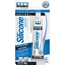 Cola Silicone Tekbond 50G Acetico Branca Com Blister