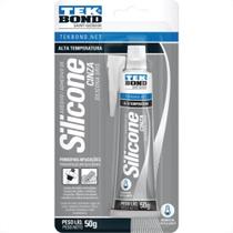 Cola Silicone Tekbond 50G Alta Temperatura Cinza
