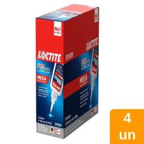 Cola Super Bonder Mega 100g - Embalagem com 4 Unidades Cola Super Bonder Mega 100g - Embalagem com 4 Unidades