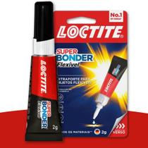 Cola Super Bonder Power Flex Gel 2g Extraforte para Objetos Flexiveis Loctite