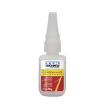 Cola tek bond 1 adesivo estantâneo 20gr unidade Cola tek bond 1 adesivo estantâneo 20gr unidade