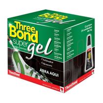 Cola Three Bond Super Gel 3g - Embalagem com 24 Unidades
