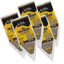 Cola Tijolos E Blocos De Ceramica Ou Concreto Kit 5 Unidades Pulo do Gato