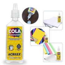 Cola Transparente 37g Acrilex para Papel, Cartolina Cola Transparente 37g Acrilex para Papel, Cartolina