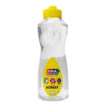 Cola Transparente 500g Acrilex Pegamento Glue Alta Fixação e Versatilidade Cola Transparente 500g Acrilex Pegamento Glue Alta Fixação e Versatilidade