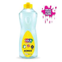 Cola Transpoarente 1kg Acrilex Ideal p/ Slime