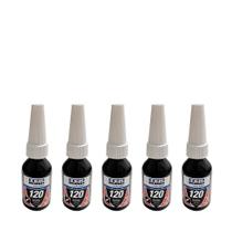 Cola trava torque alto 10g AT120 vermelho 5 unidades - Tekbond Cola trava torque alto 10g AT120 vermelho 5 unidades - Tekbond