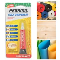 Cola Universal Artesanato 17g Pegamil Tecido Papel Madeira