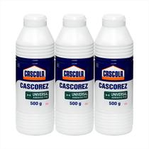 Cola Universal Cascorez 500g Cascola Kit C/ 3un